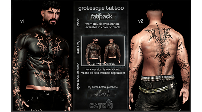 .catori. grotesque tattoo. FATPACK. (add)