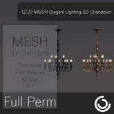 MESH Elegant Lighting 3D Chandelier 