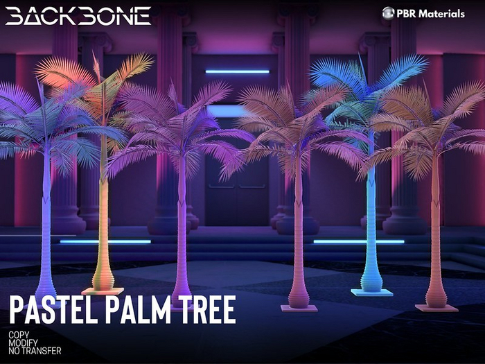 BackBone Pastel Palm Tree