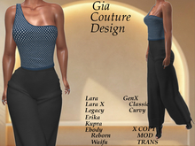 "GCD" Margi One Shoulder Top Blue