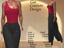 "GCD" Margi One Shoulder Top Red