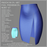 Freedom in Art -  Full Perm  Skirt 67