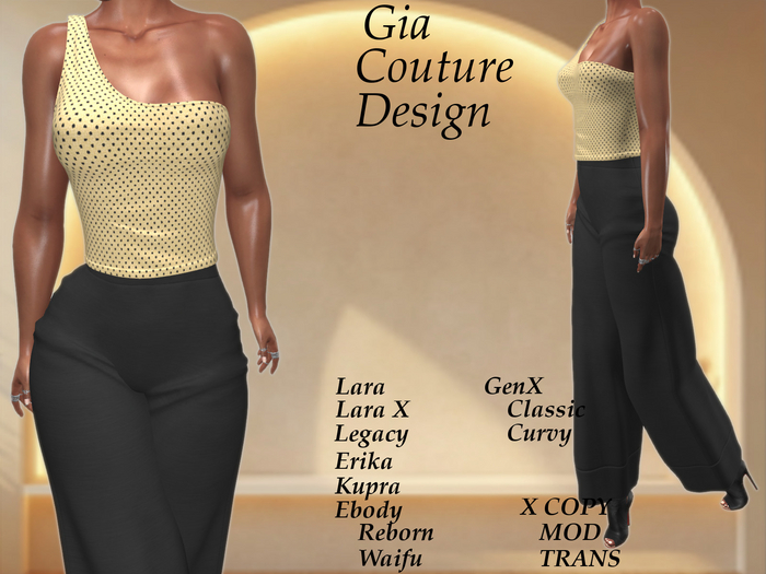 "GCD" Margi One Shoulder Top Yellow