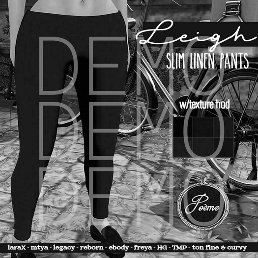 {Poeme} DEMO Leigh Slim Linen Pants w/HUD