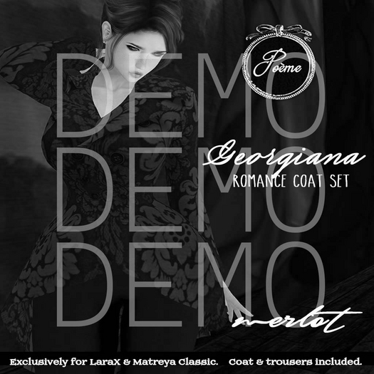 {Poeme} DEMO Georgiana Georgian Coat & Pant Sets