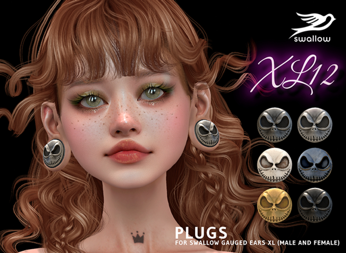 ^^Swallow^^ Earrings GAUGED XL12
