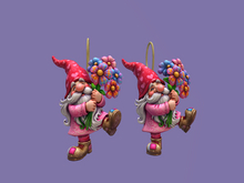 Gnome Flower Earrings  Boxed