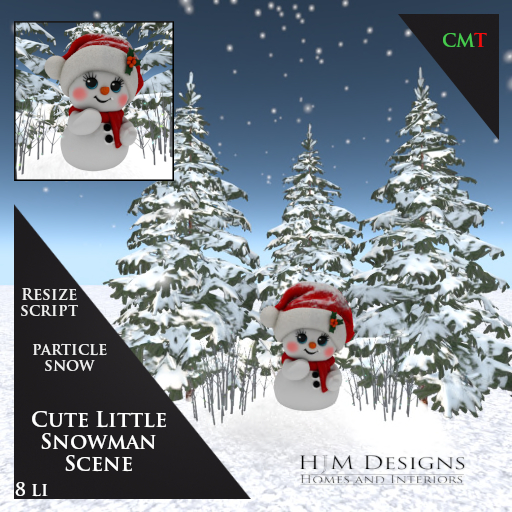 Cute Little Snowman Scene