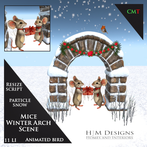 Mice Winter Arch Scene