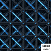 Black Steel With Blue Lights Seamless Texture