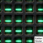 Steel With Green Lights Seamless Texture
