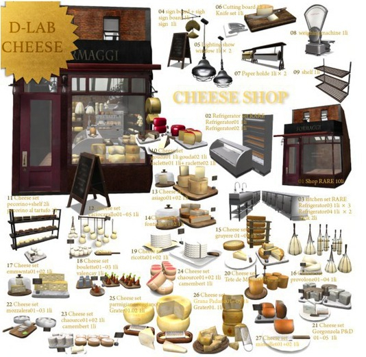 D-LAB cheese shop  12 cheese set