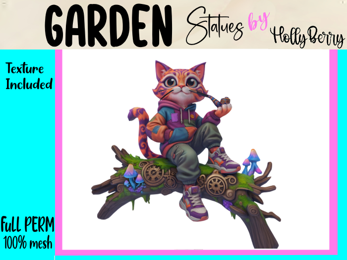 HB: Hip Hop Cat on Log FuLL PERM