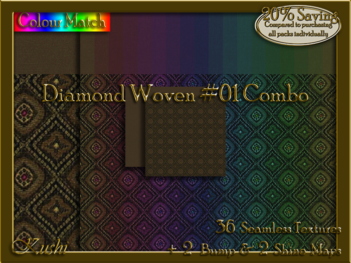 Diamond Woven #01 COMBO Texture Bundle