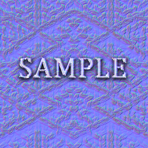 [ Geometric Knit Seamless 01 ] Normal Map