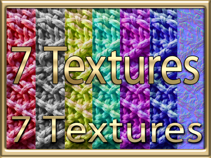 [ Geometric Knit Seamless 01 ] 7 Textures