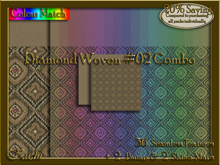 Diamond Woven #02 COMBO Texture Bundle