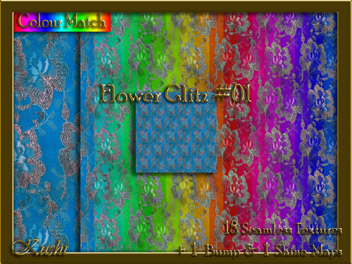 Flower Glitz #01 Texture Pack