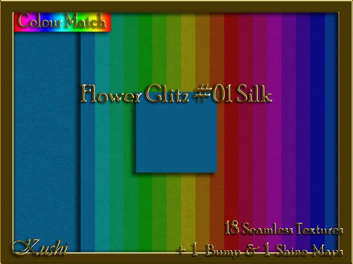 Flower Glitz #01 SILK Texture Pack