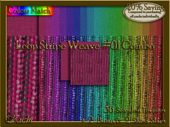 Loop Stripe Weave #01 COMBO Texture Bundle