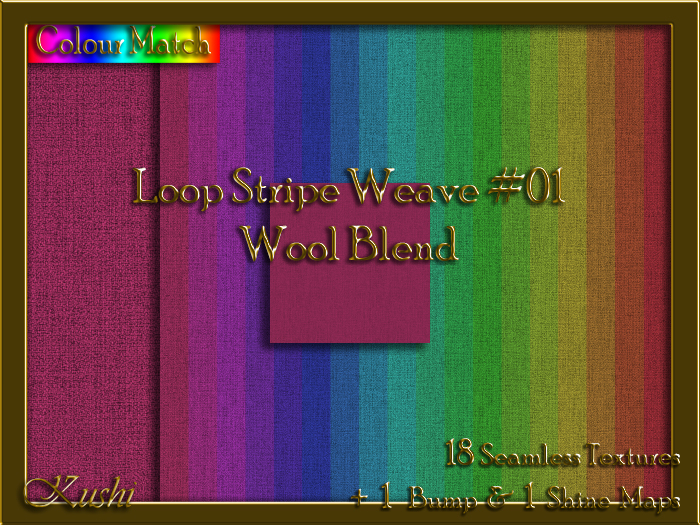 Loop Stripe Weave #01 WOOL BLEND Texture Pack