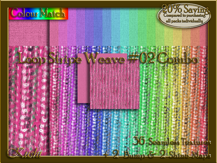 Loop Stripe Weave #02 COMBO Texture Bundle