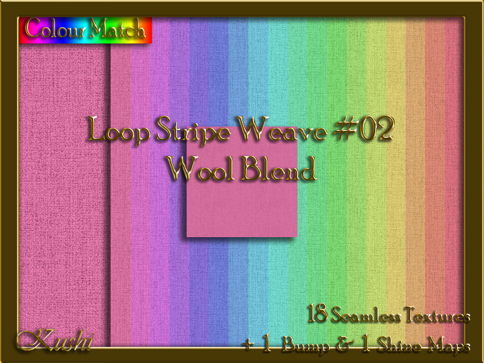 Loop Stripe Weave #02 WOOL BLEND Texture Pack