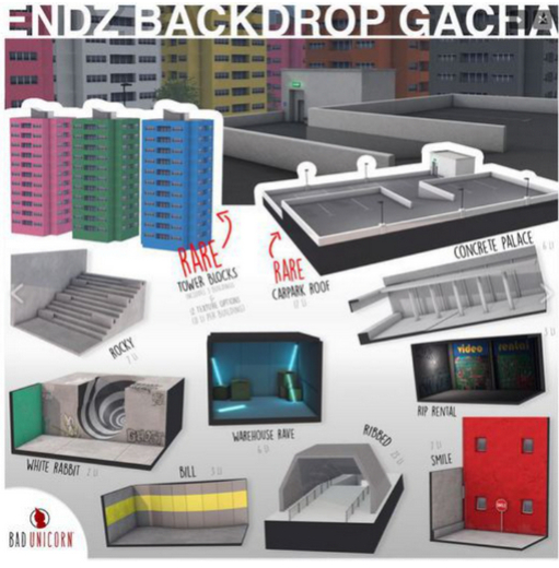 [Bad Unicorn] Ribbed 'Endz Backdrop'