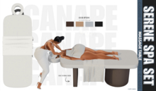 [Canape] Serene Massage Table - WHITE