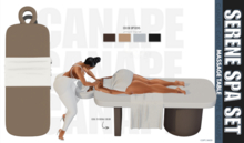 [Canape] Serene Massage Table - BROWN