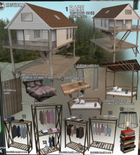 01-[Since1975] Rusticca Set - RARE