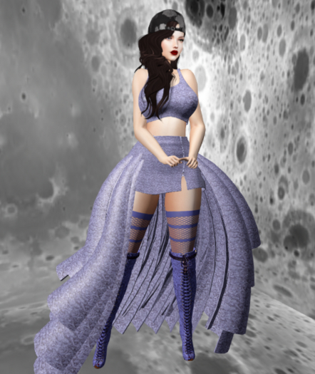 OSTARA Roses Skirt Set [Lavender] (Assorted)