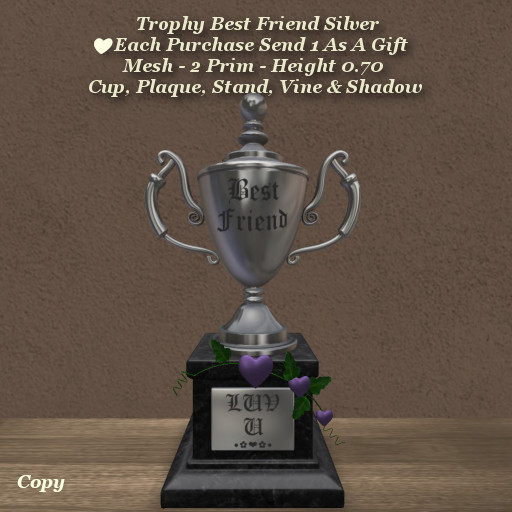 Trophy Best Friend Silver1