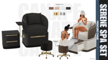 [Canape] Serene Pedicure Chair - BLACK