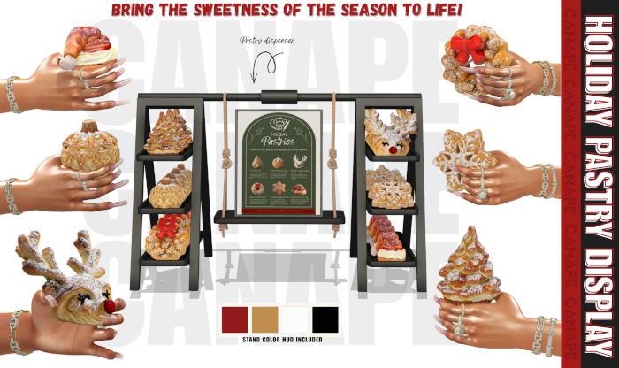 [Canape] Holiday Pastry Display