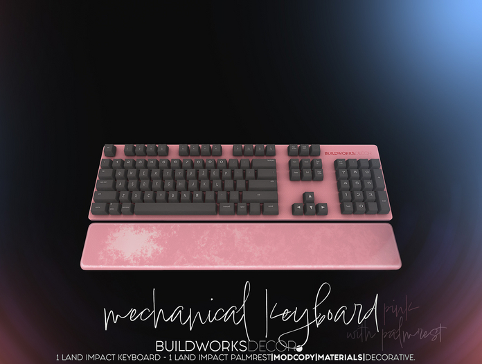 buildworksdecor ~ Mechanical Keyboard Pink / Boxed