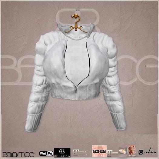 Baiastice_Poofy Suede Jacket-Snow