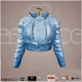 Baiastice_Poofy Suede Jacket-Sky