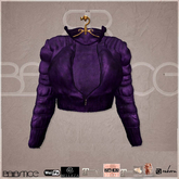 Baiastice_Poofy Suede Jacket-Purple