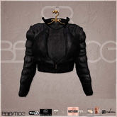 Baiastice_Poofy Suede Jacket-Black