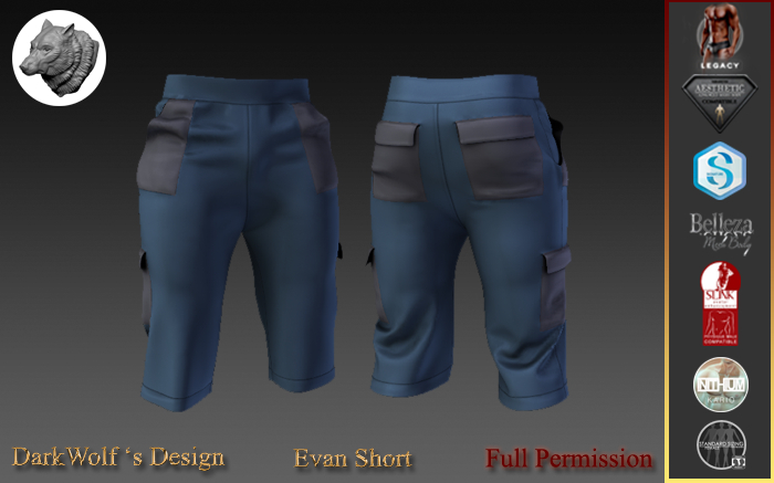 Evan Short Men Full Perm