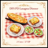 DFS PD Lasagna Dinner - ACTUAL ITEM
