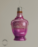 TCC - Blown Glass Tree  Ornament - Love Potion