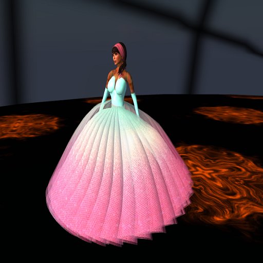 Bi-Colored Gown