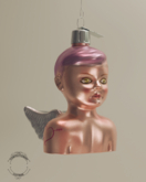 TCC - Blown Glass Tree  Ornament - Cupid