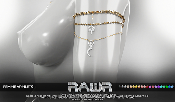 RAWR!  Femme Armlets DEMO (add me)