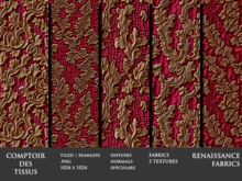 Renaissance Fabrics - 5 FULL PERM Textures