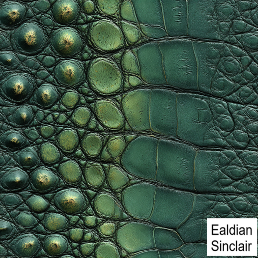 Gradient Green Crocodile Seamless Texture