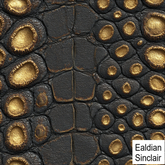 Gilded Striped Brown Crocodile Seamless Texture