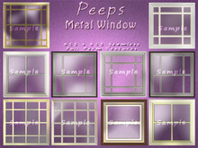 Peeps Textures Metal Windows
